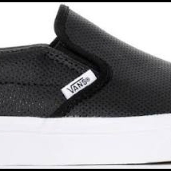 𝅺VANS Asher LeatherSlip On Sneakers Size - Picture 3 of 9